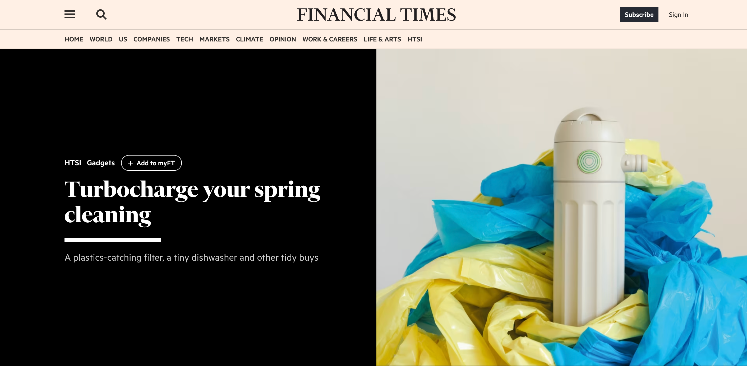 Financial Times: Turbocharge your spring cleaning