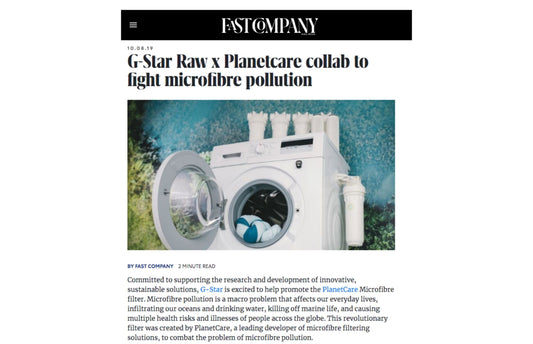 FastCompany: G-Star Raw x PlanetCare collab to fight microfibre pollutin