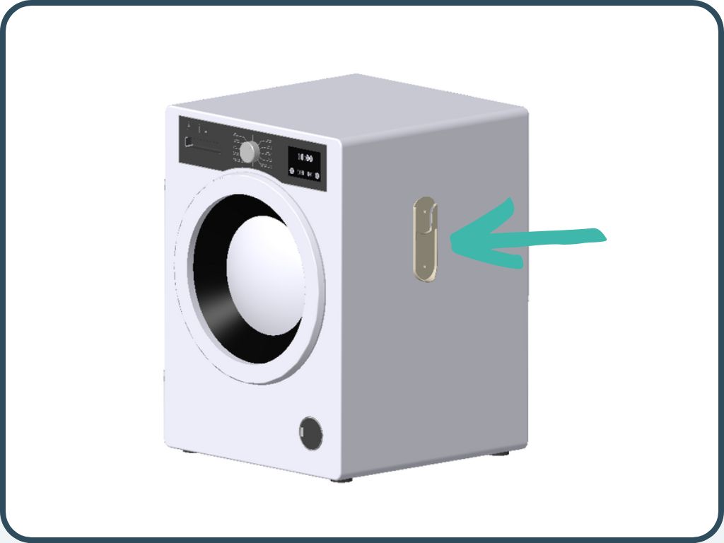 Attach the filter holder to your washing machine